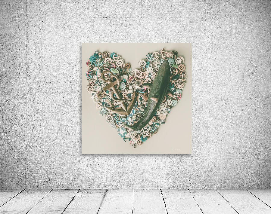 Hearts and anchors Wall Preview