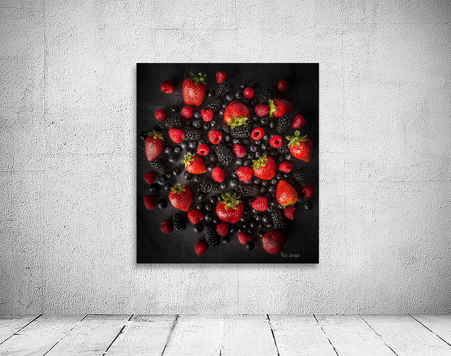Berries on black Wall Preview