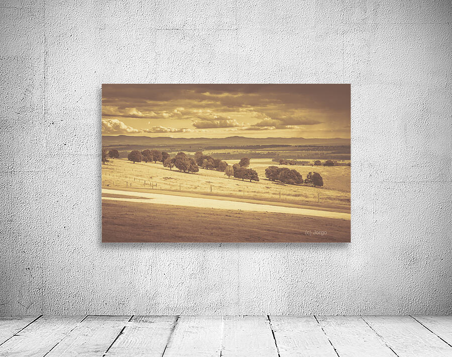 Stunning sunset over the vast outback of Kingaroy Wall Preview