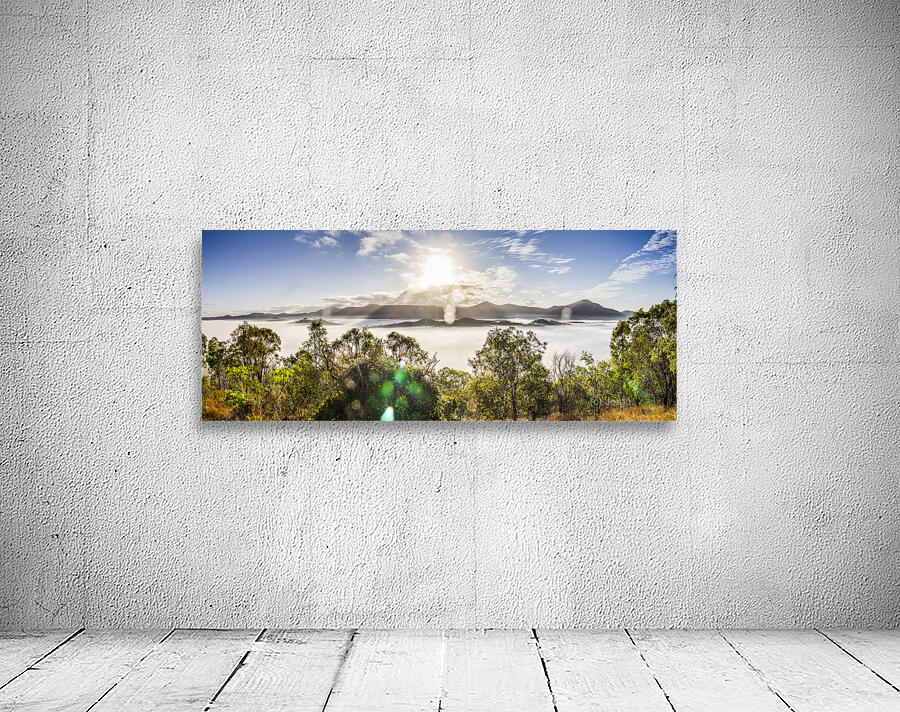 Fog Swept Mountains Wall Preview