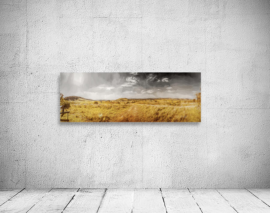 Golden Grasslands Wall Preview