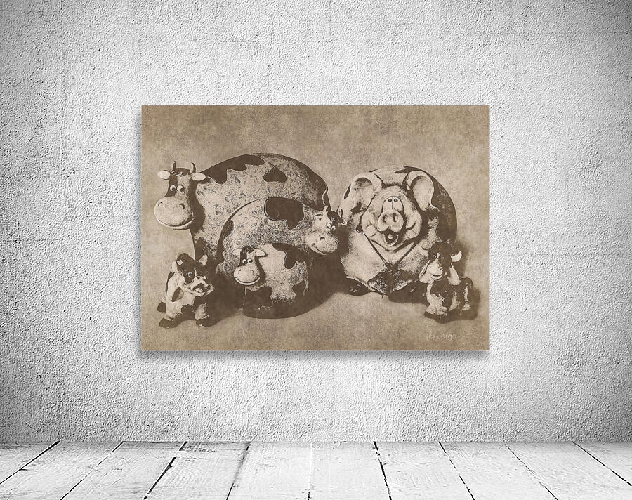 Old Figurine Farm Wall Preview