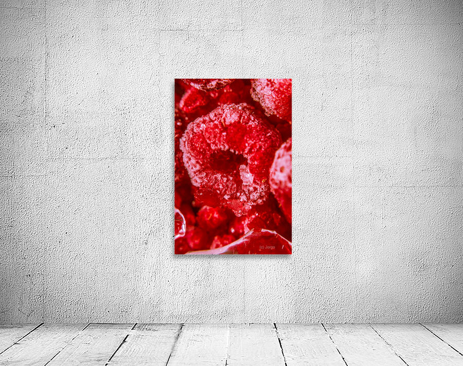 Raspberry Macro Photography Wall Preview