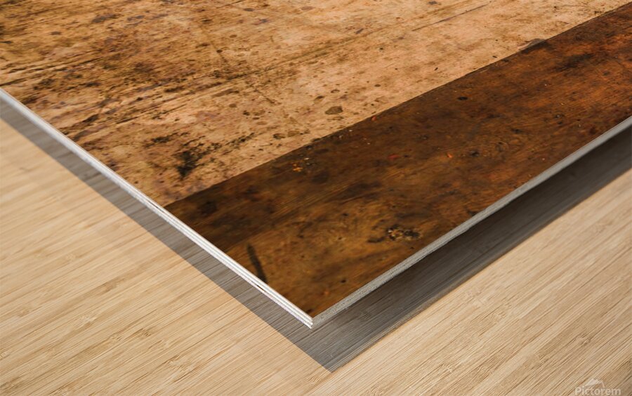 Antique golfer fine art Wood print