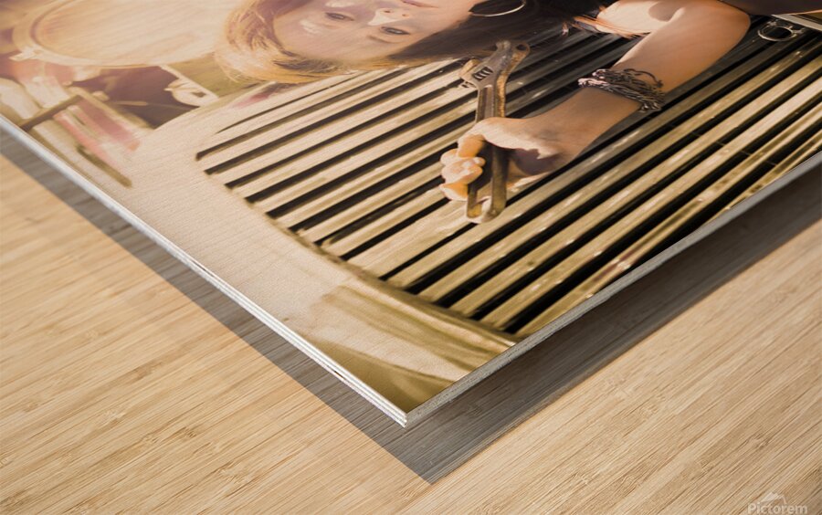 Working Class Woman Wood print