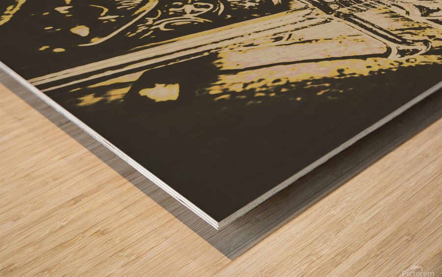 Battle ready in the dark ages Wood print