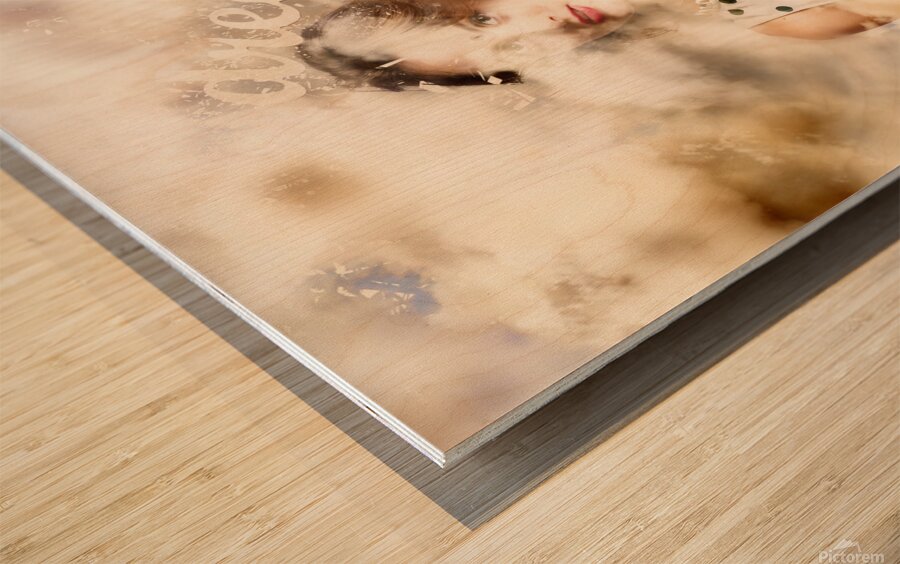 Pin-up your dreams Wood print