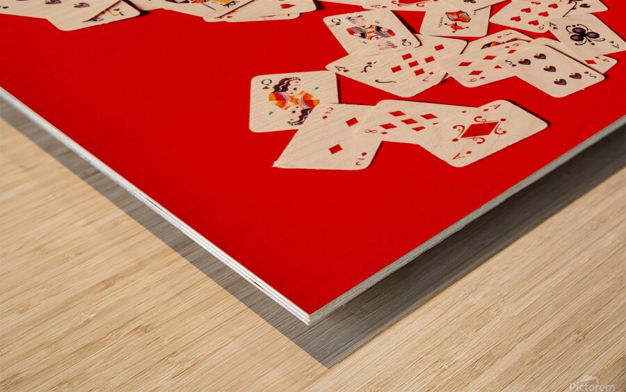 Full house Wood print