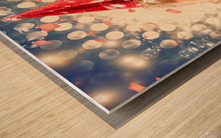 Possessed dead girl at nightclub wake. Monster rave Wood print