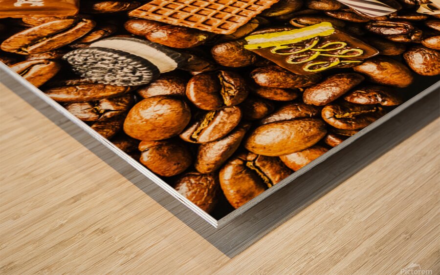 Coffee candy Wood print