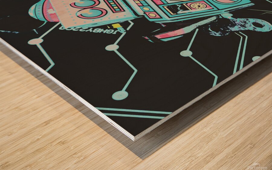 From a video game prototype Wood print