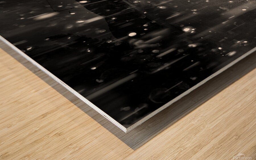 Gone with the rain Wood print