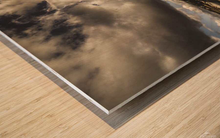 Smoke like clouds on The Bay Of Fires Wood print