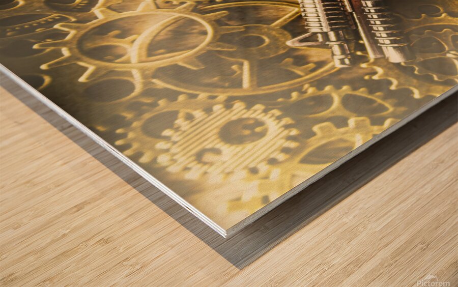 Military mechanics Wood print