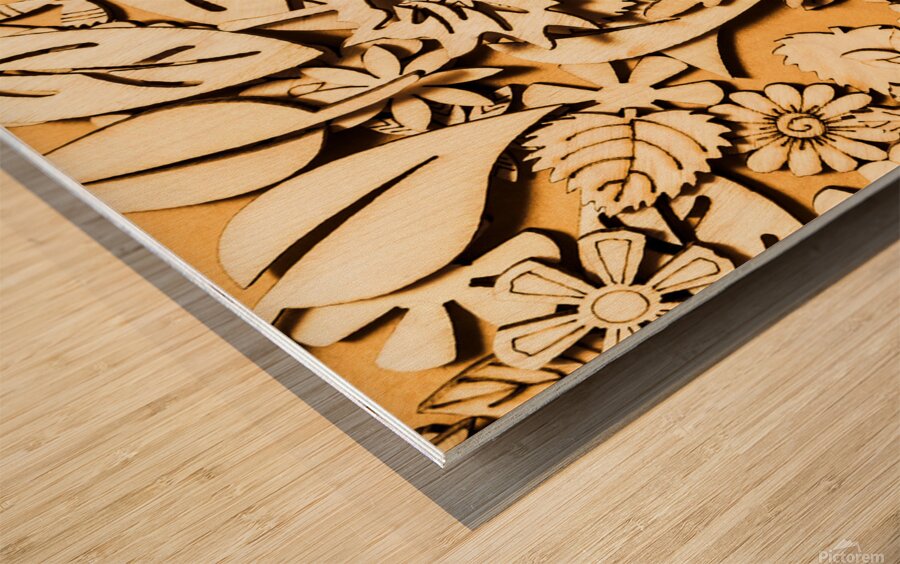 Natural composition  Wood print