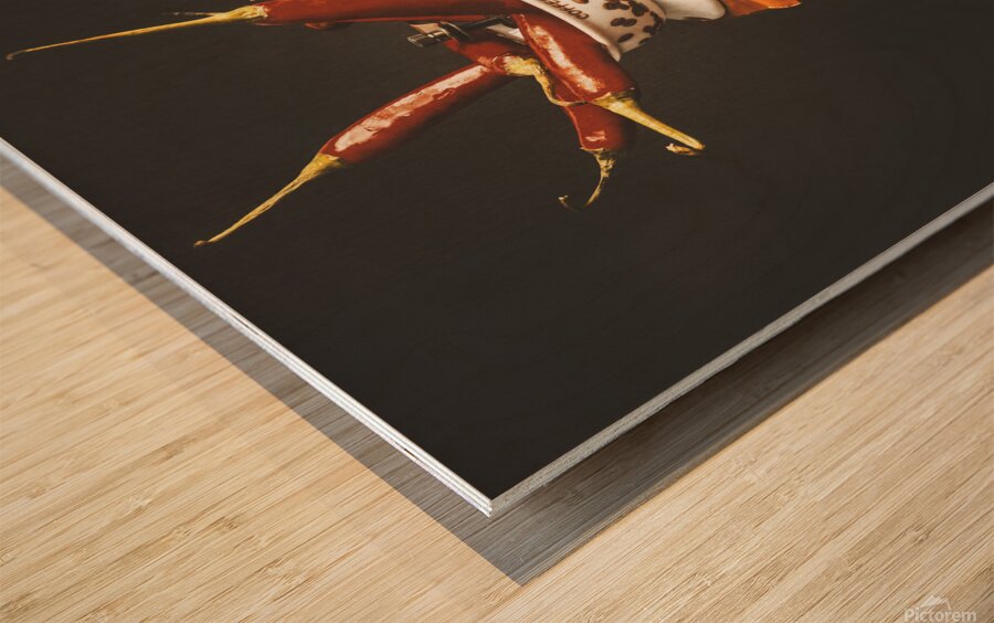 Old pepper mill Wood print