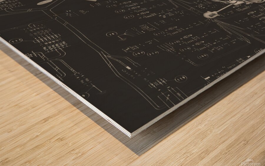 The Patrol Grid Wood print