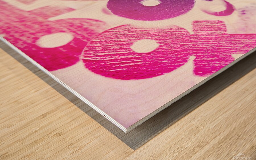 Stuck on sailing symbols Wood print