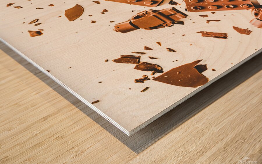 Sweat defeat Wood print