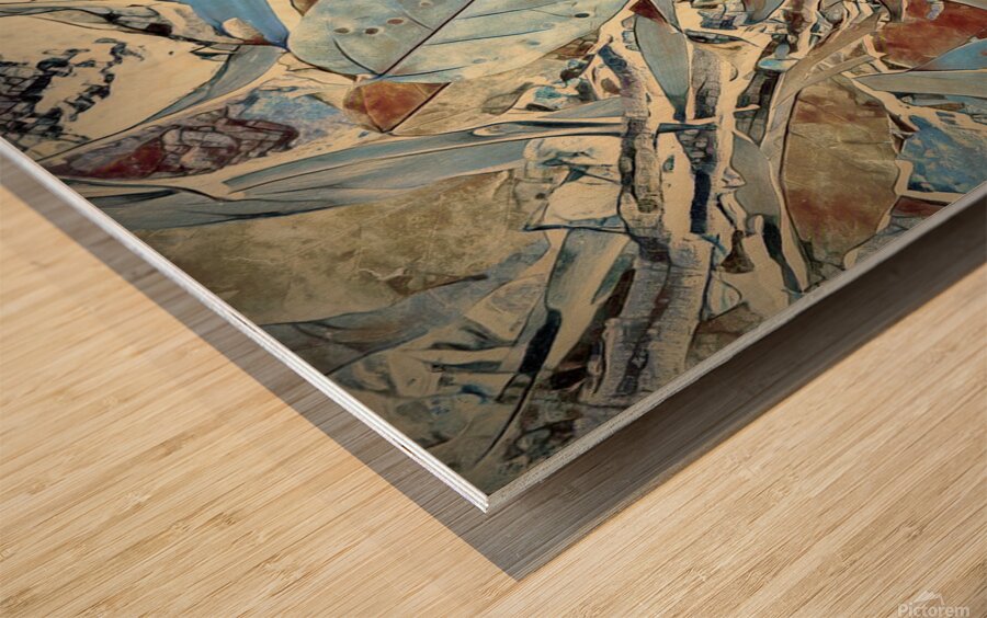 Fall and flow Wood print