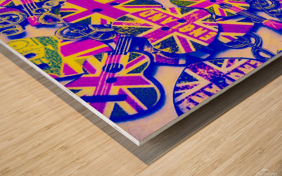 Pommy pop rock Wood print