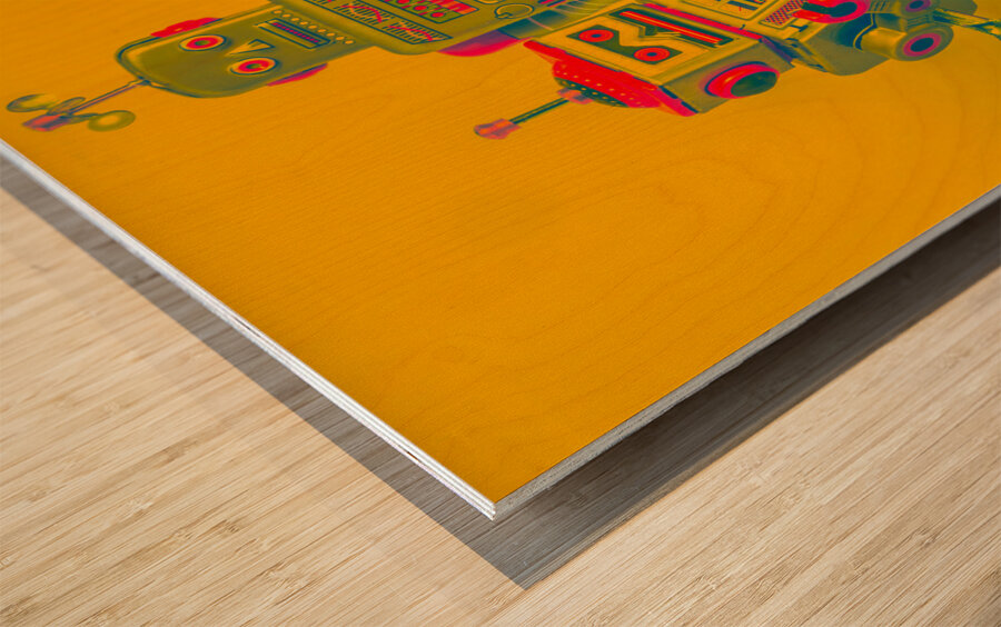 Ro-bits and bots Wood print