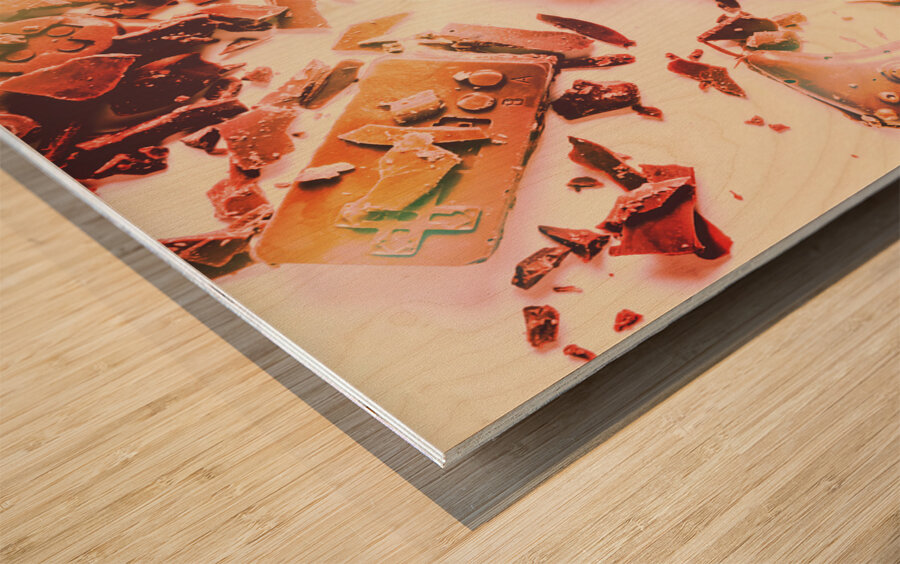 Chocllision Wood print