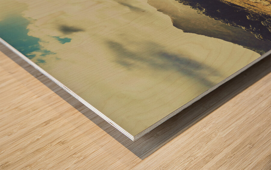 The last light Wood print