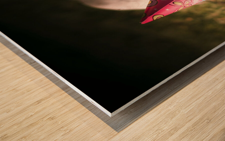 Partied out party animal Wood print