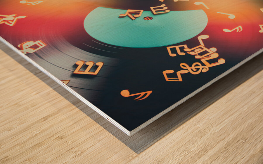 Sound dynamics  Wood print