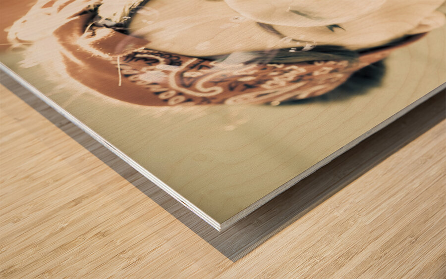 Inflation And Bust Wood print