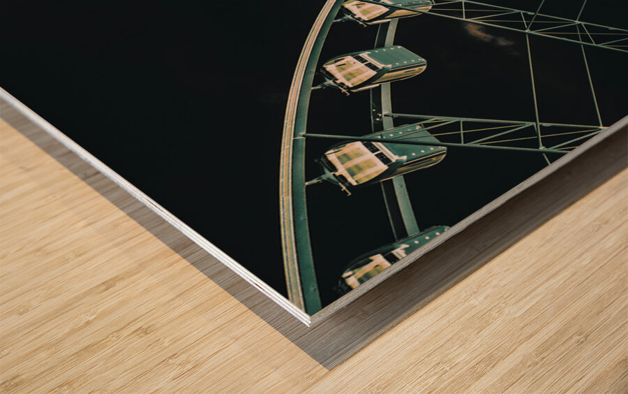 Parading circular Wood print