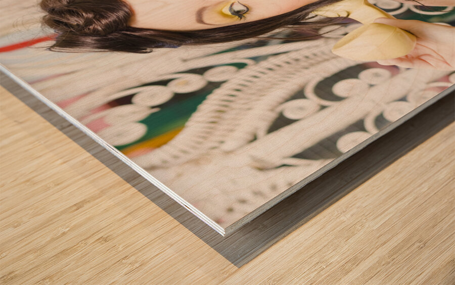 Tangled In Technology Wood print