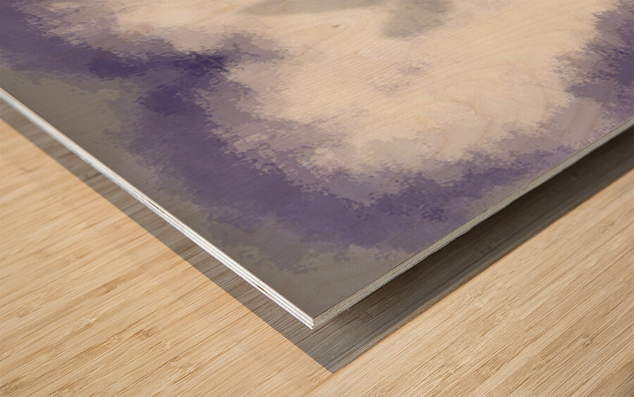 Woman with camera. Love in a still frame capture Wood print