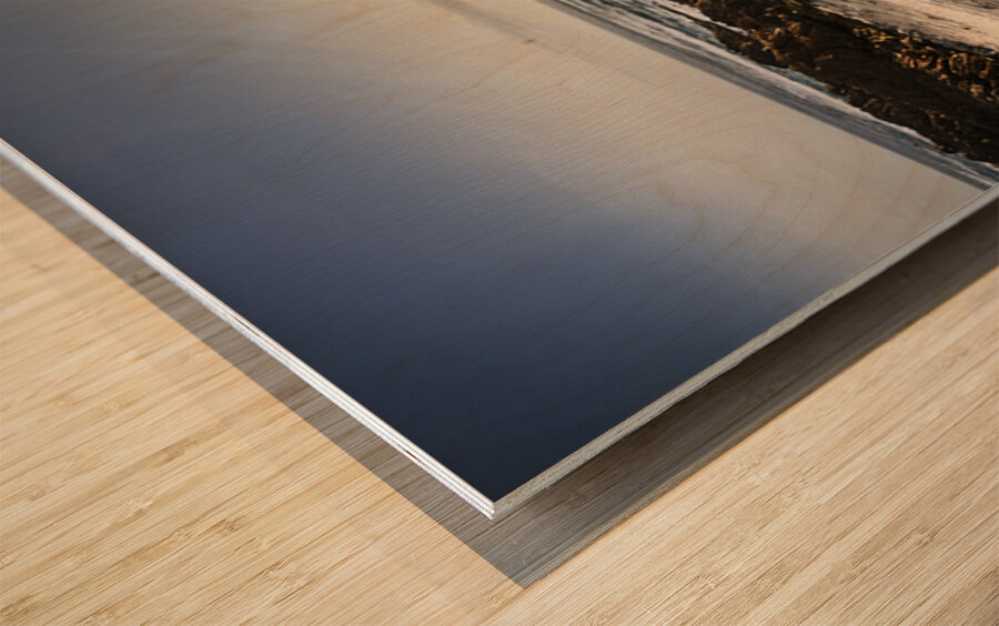 Another beach sunset Wood print