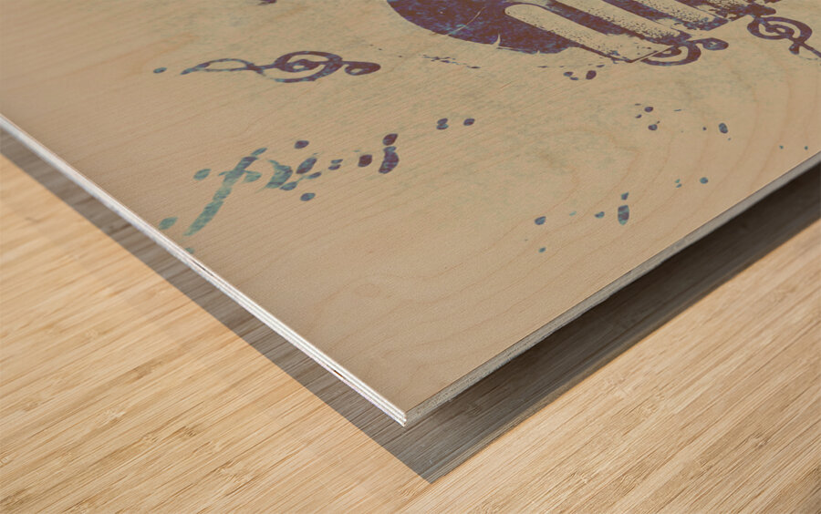 Vocal harmony Wood print