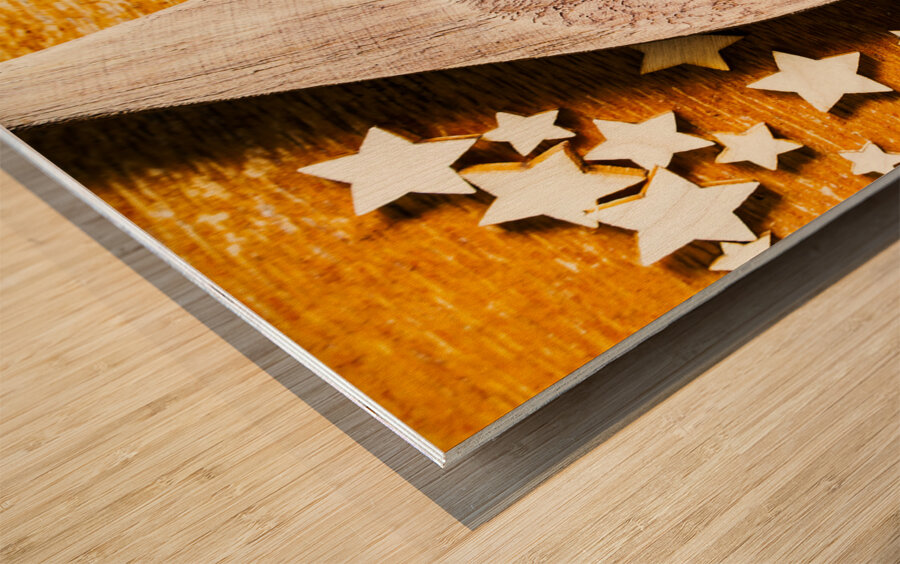 5 star catering and restaurant award Wood print
