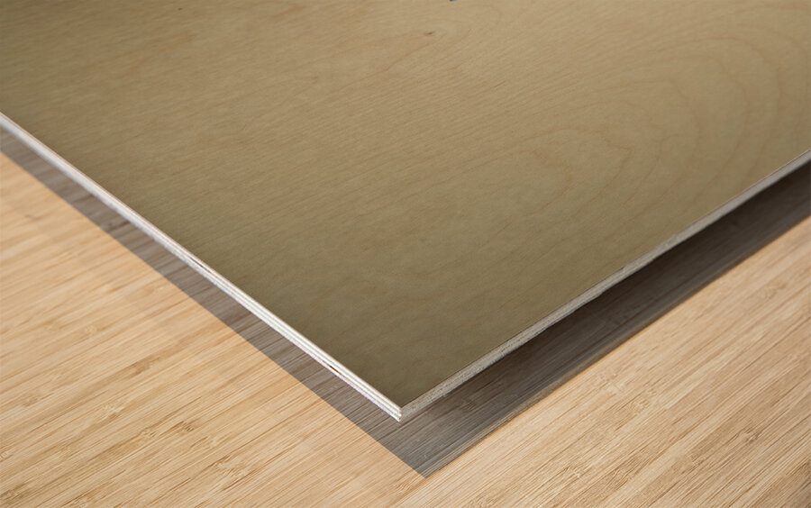 Blue Simplicity Wood print