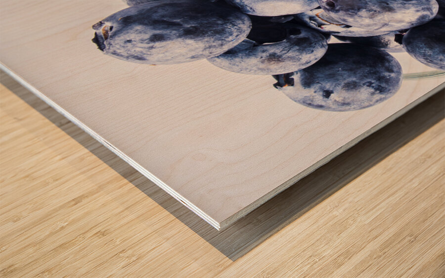 Blueberrini  Wood print