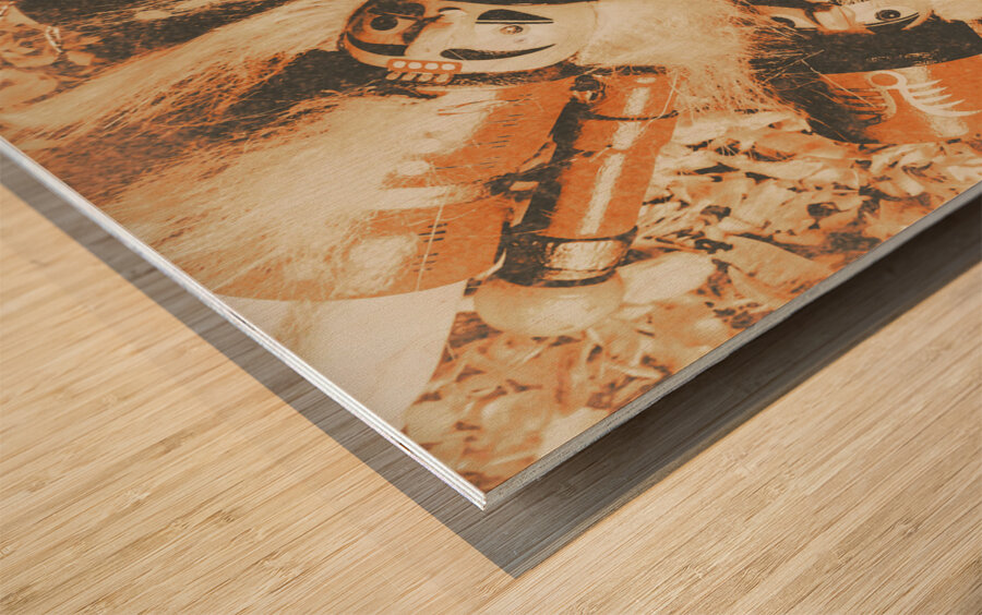 Old nutcracker infantry  Wood print