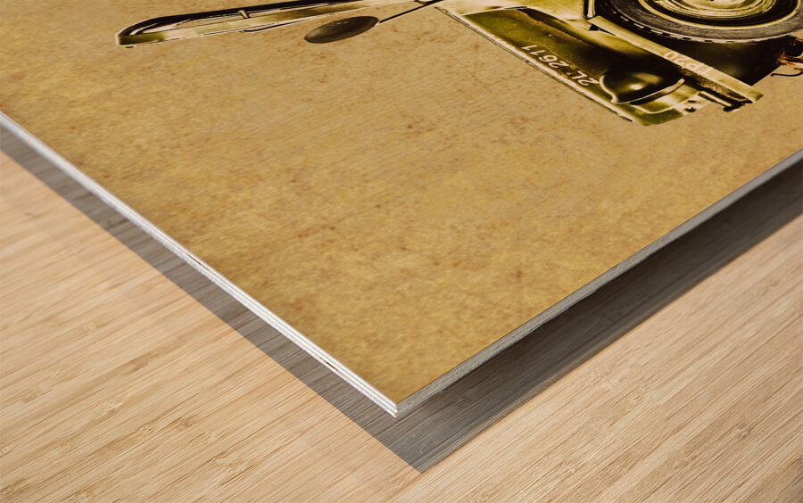 Army jeep Wood print