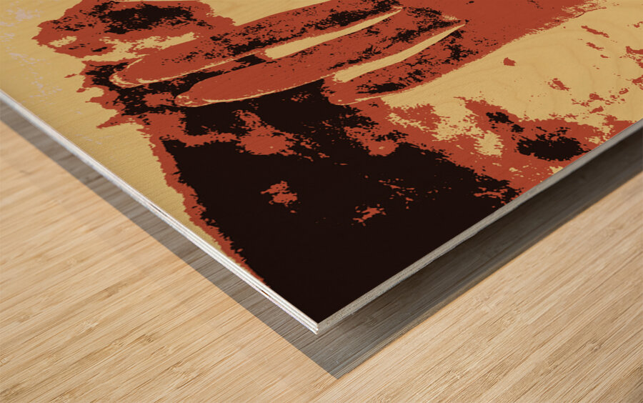 Vintage horror poster art  Wood print