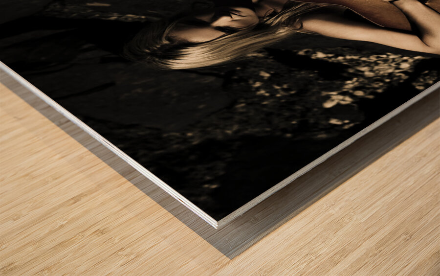 Moonlight Music Wood print