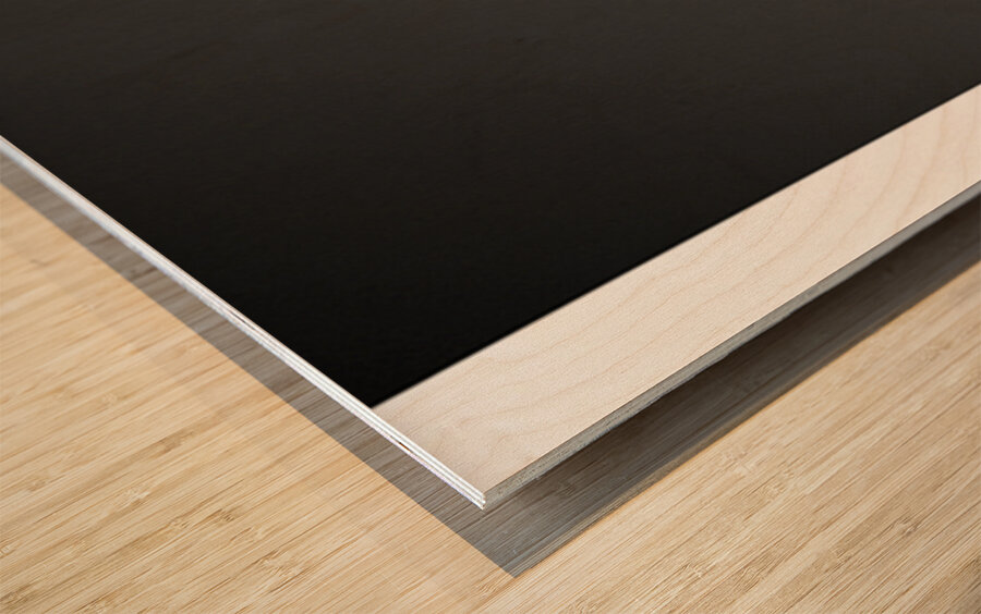 Beautiful blond girl with healthy long hair Wood print