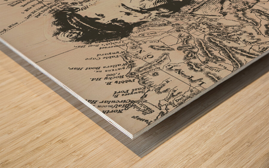 Sailors vintage adventure Wood print