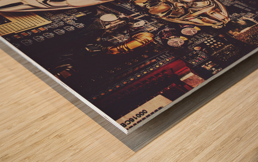 Network of Anons Wood print