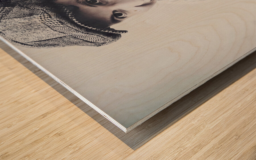 History in photo journalism Wood print