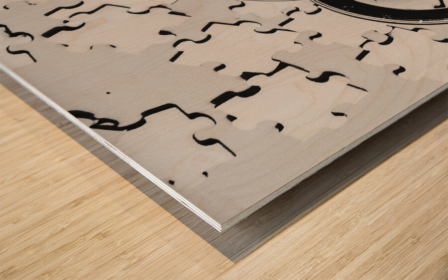 The missing puzzle piece Wood print