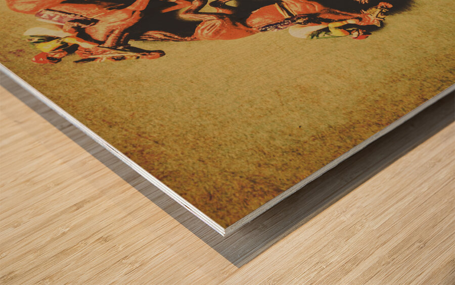 Around the racetrack Wood print