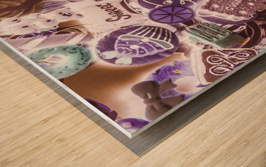 Around the racetrack Wood print